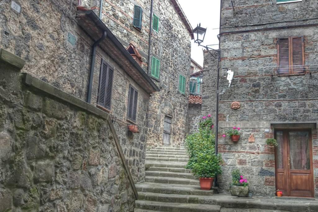Apartamento Santa Maria Ad Valetudinarium Abbadia San Salvator Exterior foto